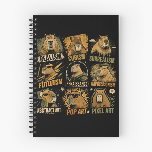 Item preview, Capybara Art Styles Nealism Cubism Surrealism Futurism Renaissance Impressionism Abstract Art Pop Art Pixel Art Lover designed and sold by JonesFlora2025.