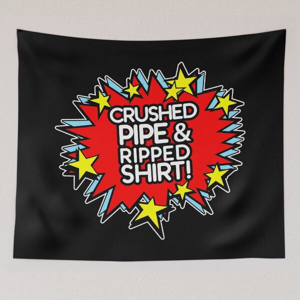 Item preview, Crushed pipe & ripped shirt designed and sold by 4gottenlore.