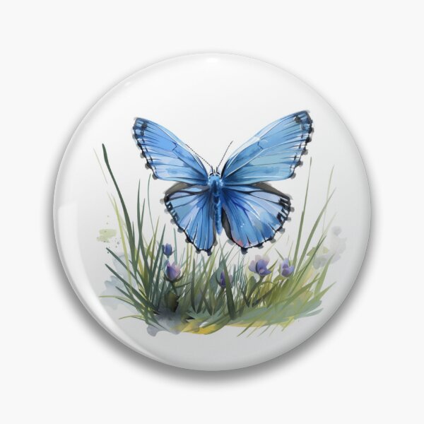 Item preview, Blue Butterfly | Elegant Nature Aesthetic Art designed and sold by Mandayartstudio.