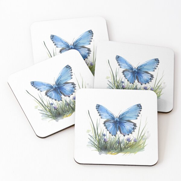 Item preview, Blue Butterfly | Elegant Nature Aesthetic Art designed and sold by Mandayartstudio.