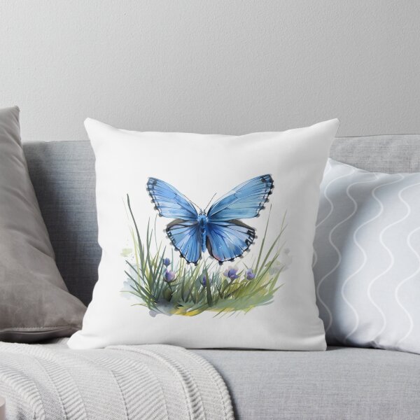 Item preview, Blue Butterfly | Elegant Nature Aesthetic Art designed and sold by Mandayartstudio.