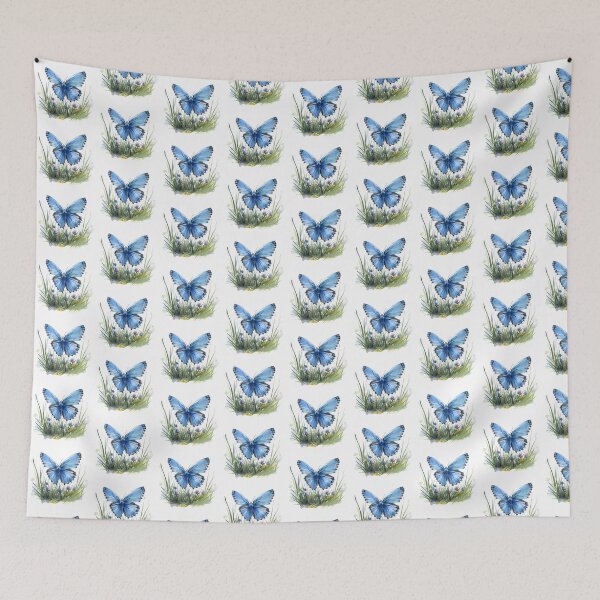 Item preview, Blue Butterfly | Elegant Nature Aesthetic Art designed and sold by Mandayartstudio.