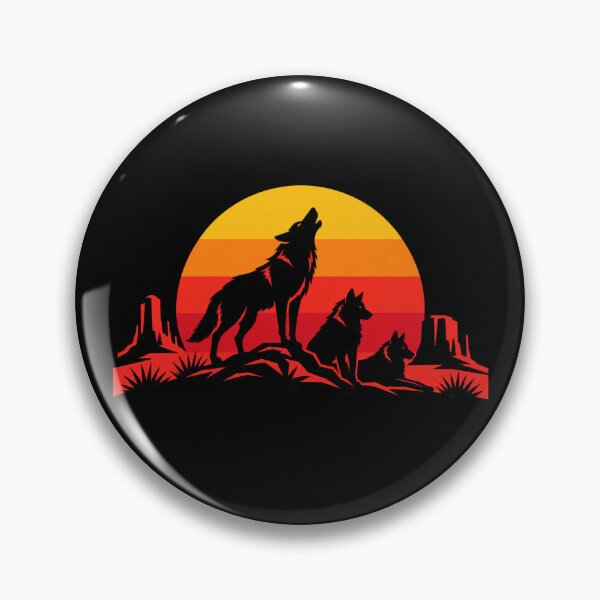 Item preview, Howling Wolves in the Desert Sunset designed and sold by JonelCrafts.