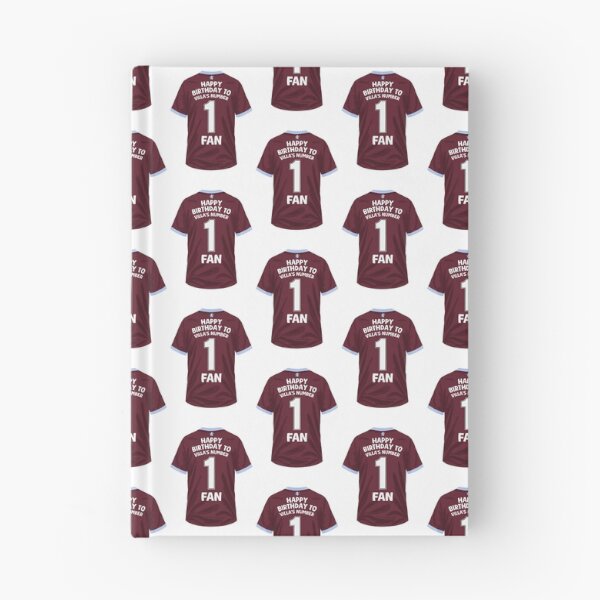 Item preview, Aston Villa Number 1 Fan Birthday Football Sticker designed and sold by The Home Of Pink Peach.