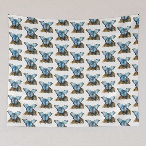 Item preview, Blue Butterfly | Elegant Nature Aesthetic Art designed and sold by Mandayartstudio.