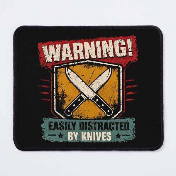 Item preview, Warning! Easily Distracted By Knives Knife Collector Chef Enthusiast designed and sold by JonesFlora2025.