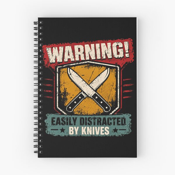 Item preview, Warning! Easily Distracted By Knives Knife Collector Chef Enthusiast designed and sold by JonesFlora2025.
