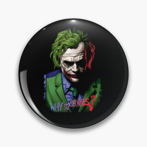 Item preview, Why So Serious? Neon Joker Pop Art Portrait designed and sold by EllieBussau.