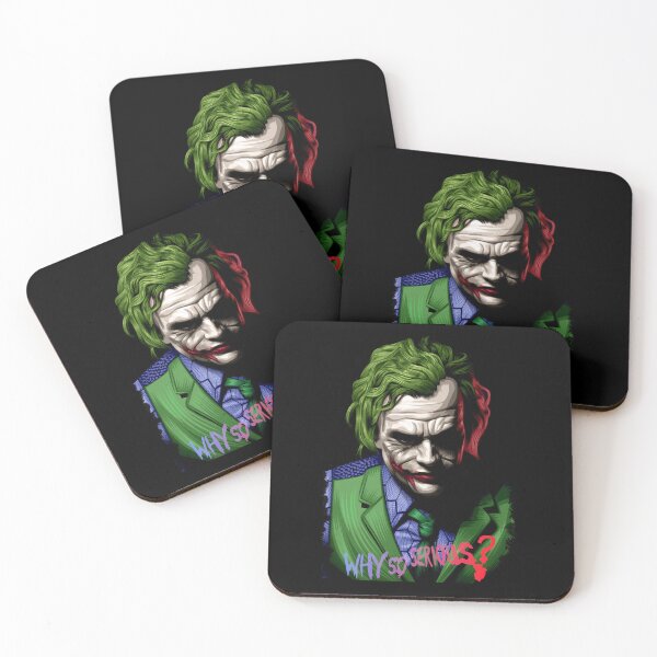 Item preview, Why So Serious? Neon Joker Pop Art Portrait designed and sold by EllieBussau.