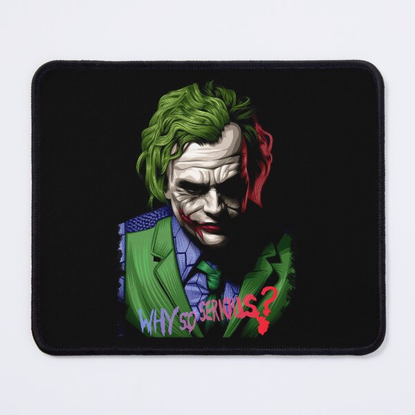 Item preview, Why So Serious? Neon Joker Pop Art Portrait designed and sold by EllieBussau.