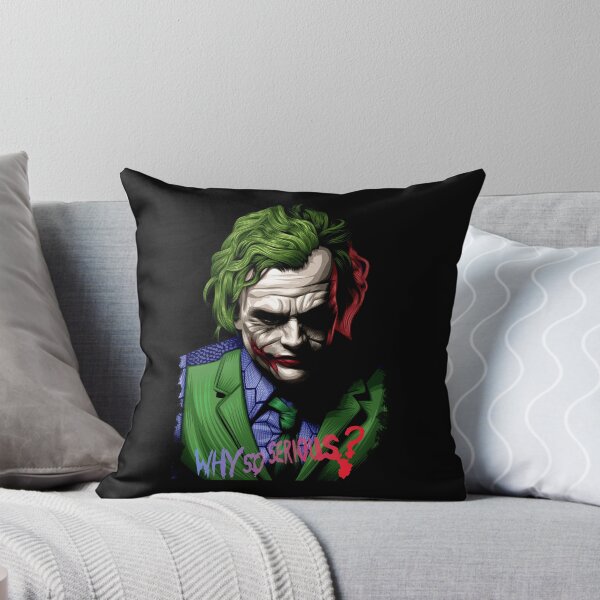 Item preview, Why So Serious? Neon Joker Pop Art Portrait designed and sold by EllieBussau.