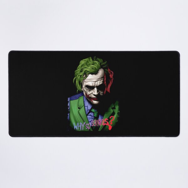 Item preview, Why So Serious? Neon Joker Pop Art Portrait designed and sold by EllieBussau.