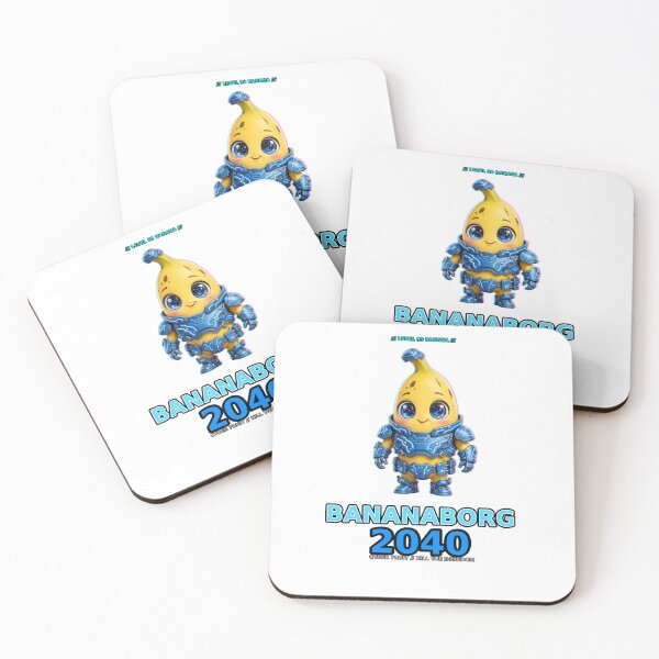Item preview, Bananaborg 2040 - Cyber Banana Cyborg Glitch Kawaii Pixar designed and sold by Csaba1983.