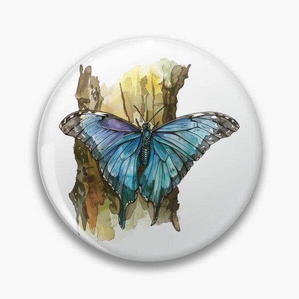 Item preview, Blue Butterfly | Elegant Nature Aesthetic Art designed and sold by Mandayartstudio.