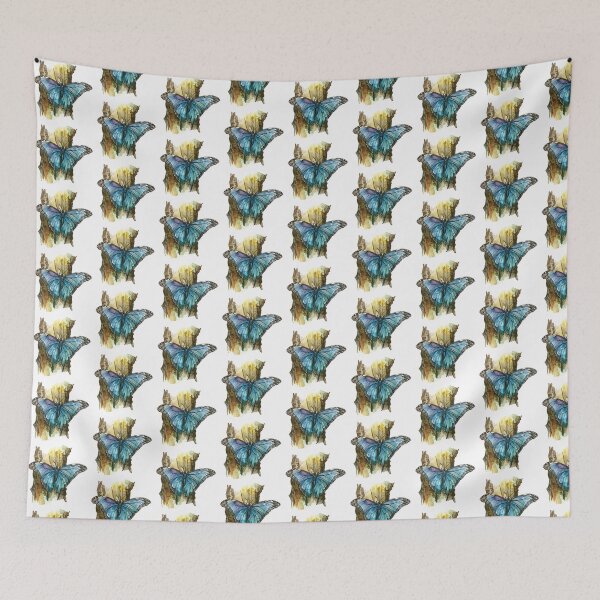 Item preview, Blue Butterfly | Elegant Nature Aesthetic Art designed and sold by Mandayartstudio.