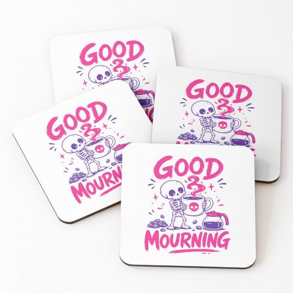Item preview, Good Mourning Skeleton Coffee Skull Mug Lover designed and sold by markymaarty.