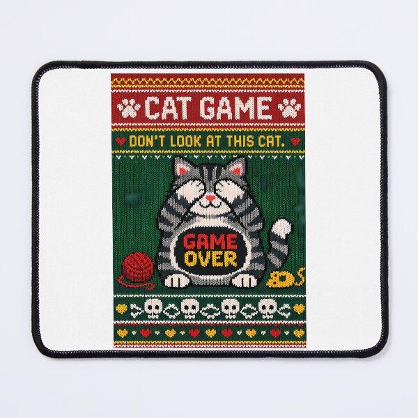Item preview, Cat Game Funny Knitted Picture designed and sold by Raniya-Otte.