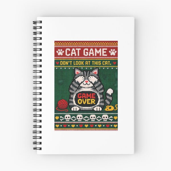 Item preview, Cat Game Funny Knitted Picture designed and sold by Raniya-Otte.