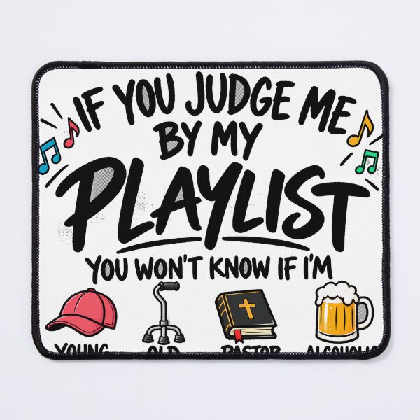 Item preview, Judge Me by my music or my Playlist  designed and sold by OuterFuselage.