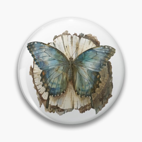 Item preview, Blue Butterfly | Elegant Nature Aesthetic Art designed and sold by Mandayartstudio.