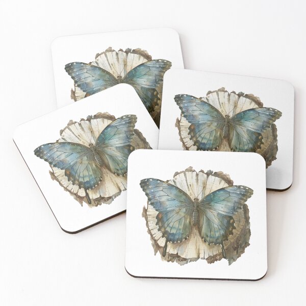 Item preview, Blue Butterfly | Elegant Nature Aesthetic Art designed and sold by Mandayartstudio.