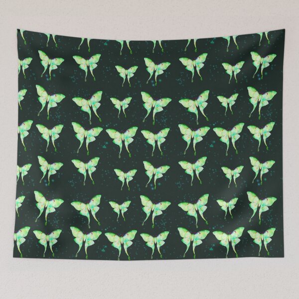 Item preview, Lunar Moth Repeating Pattern designed and sold by Clover Crow.