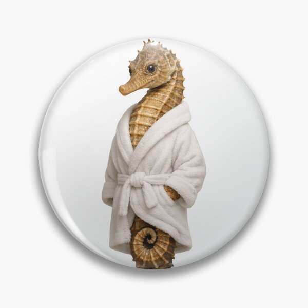 Item preview, Lined Seahorse Fluffy Bathrobe designed and sold by Sillytoe.