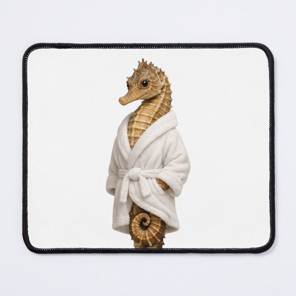 Item preview, Lined Seahorse Fluffy Bathrobe designed and sold by Sillytoe.
