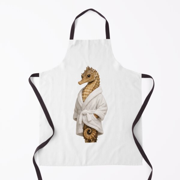 Item preview, Lined Seahorse Fluffy Bathrobe designed and sold by Sillytoe.