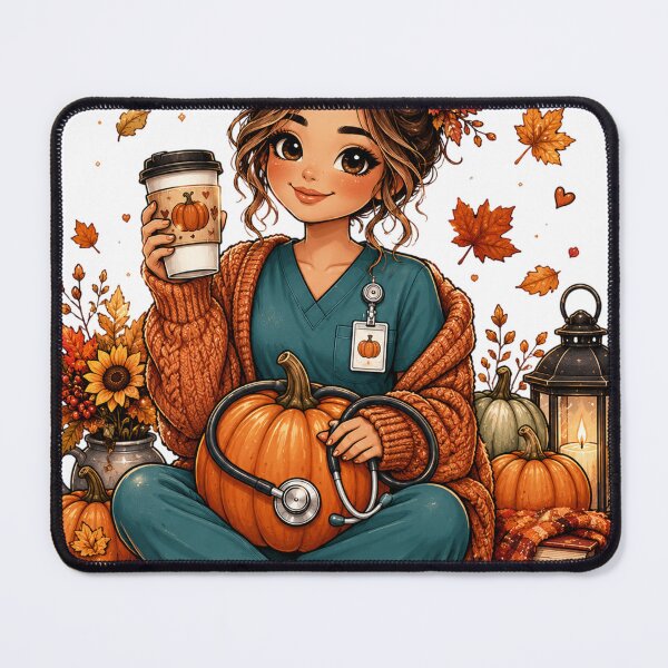 Item preview, Cozy Fall Nurse Pumpkin Tote Bag - Autumn Coffee & Stethoscope Design designed and sold by FestivityFinds.
