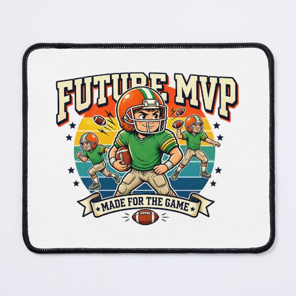 Artikelvorschau, Zukünftiger MVP – Niedliches American-Football-Kind im Retro-Vintage-Sportdesign entworfen und verkauft von DIRTYSKETCHH.