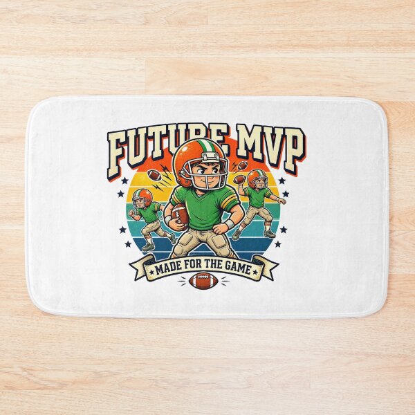 Item preview, Future MVP Cute American Football Kid Retro Vintage Sports Design designed and sold by DIRTYSKETCHH.