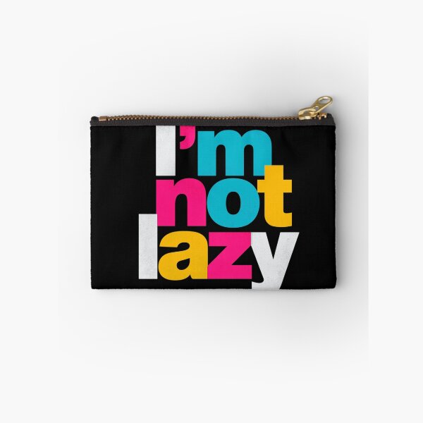 Item preview, I'm Not Lazy Colorful Motivational Typography Poster For Productivity And Inspiration designed and sold by KanDa-Shop.