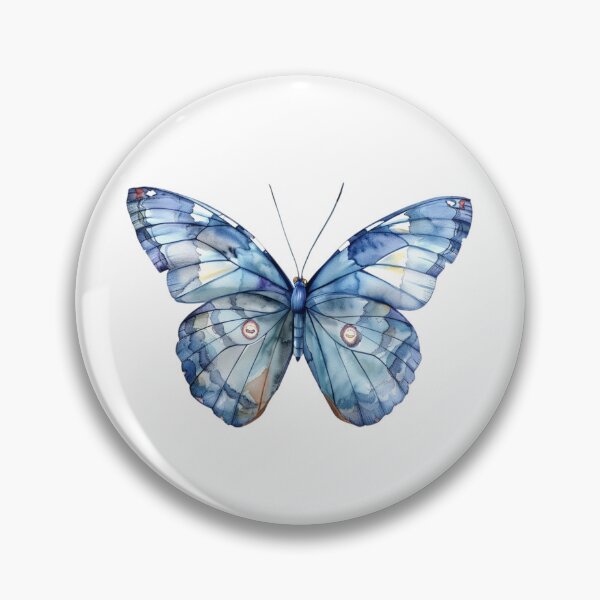 Item preview, Blue Butterfly | Elegant Nature Aesthetic Art designed and sold by Mandayartstudio.