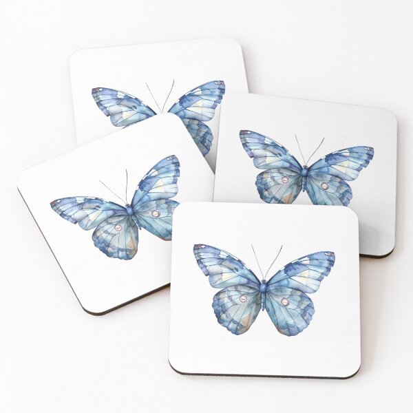 Item preview, Blue Butterfly | Elegant Nature Aesthetic Art designed and sold by Mandayartstudio.