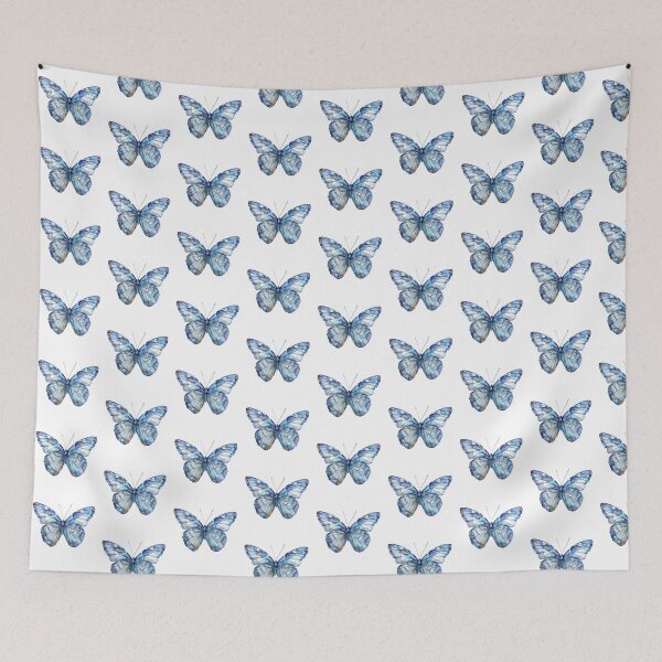 Item preview, Blue Butterfly | Elegant Nature Aesthetic Art designed and sold by Mandayartstudio.