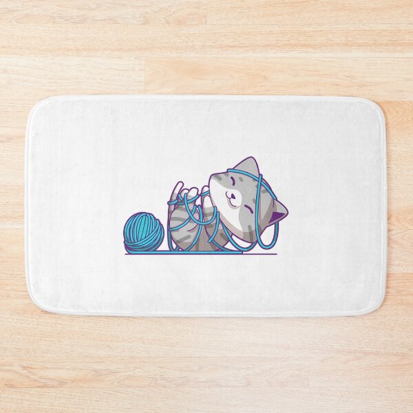 Item preview, Cat Playing With Yarn Funny Crochet Meme designed and sold by Raniya-Otte.