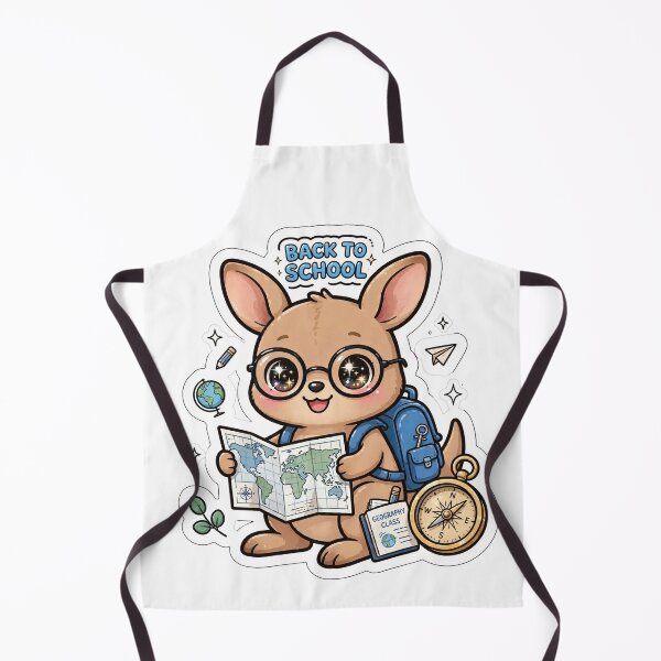 Item preview, Cute Kangaroo Back To School Geography Class designed and sold by Wildlife-Walk.