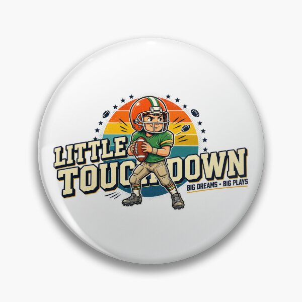 Item preview, Little Touchdown Cute American Football Kid Retro Vintage Sports designed and sold by DIRTYSKETCHH.