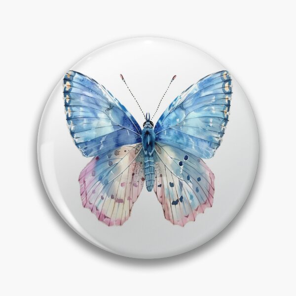 Item preview, Blue Butterfly | Elegant Nature Aesthetic Art designed and sold by Mandayartstudio.