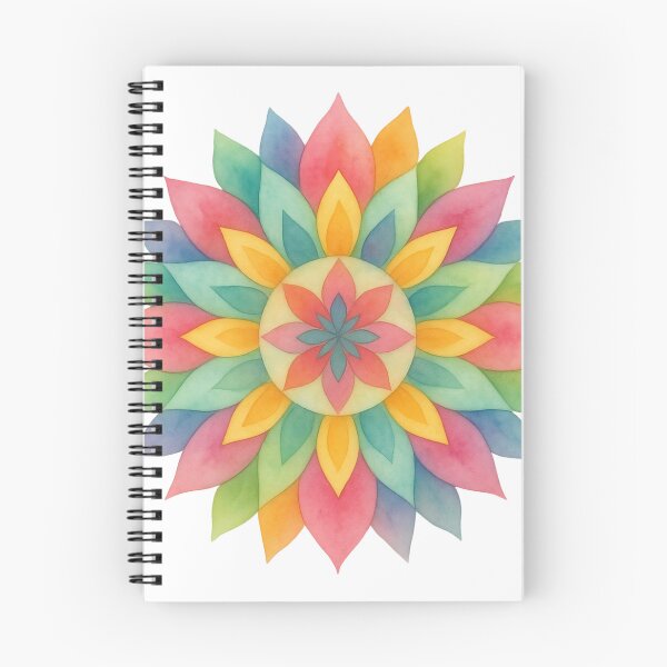 Item preview, Serene Watercolor Floral Mandala designed and sold by RAJASWARSTORE.