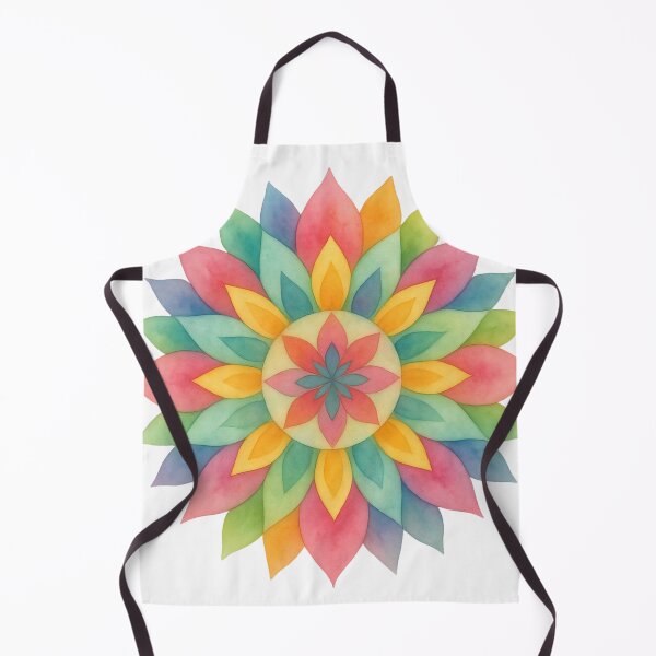 Item preview, Serene Watercolor Floral Mandala designed and sold by RAJASWARSTORE.
