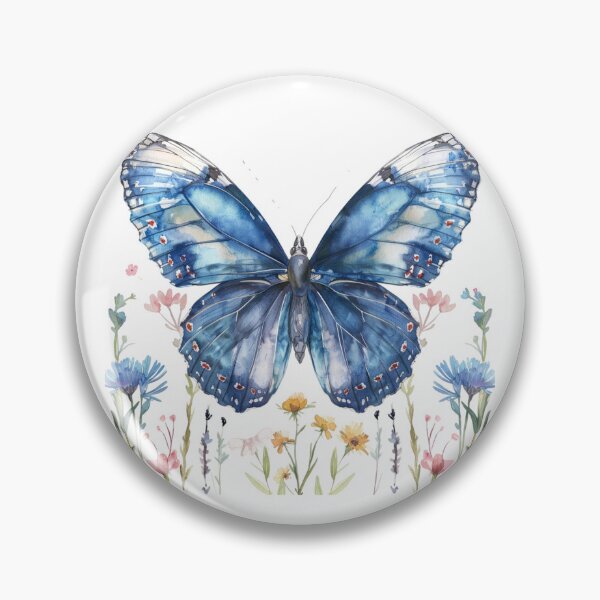 Item preview, Blue Butterfly | Elegant Nature Aesthetic Art designed and sold by Mandayartstudio.