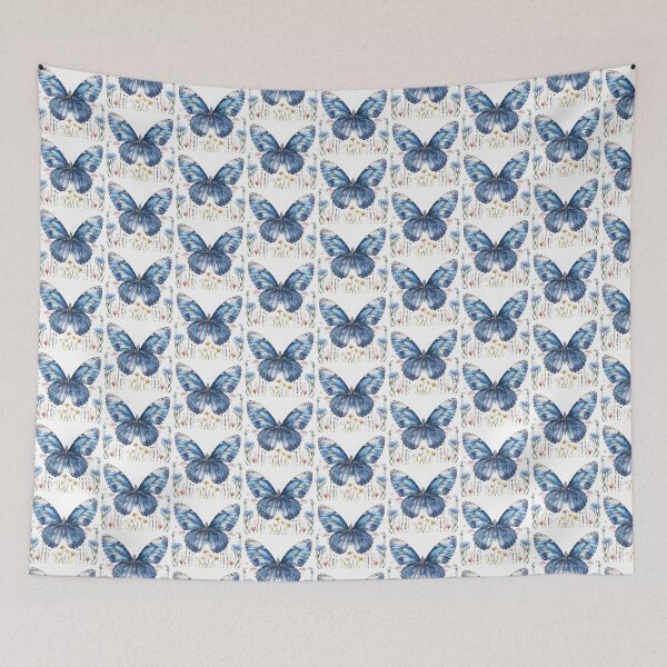 Item preview, Blue Butterfly | Elegant Nature Aesthetic Art designed and sold by Mandayartstudio.