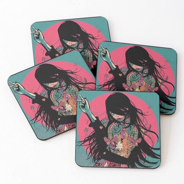 Item preview, Floral Power Woman: Pop Art Goth Poster designed and sold by  Mythical Entanglement.