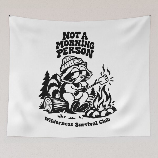 Item preview, Not A Morning Person Racoon Vintage designed and sold by Hotfresh.