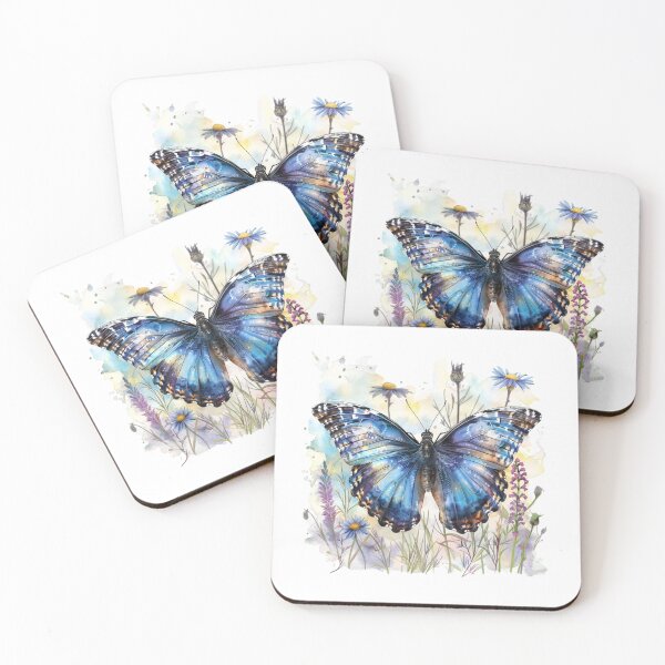 Item preview, Blue Butterfly | Elegant Nature Aesthetic Art designed and sold by Mandayartstudio.