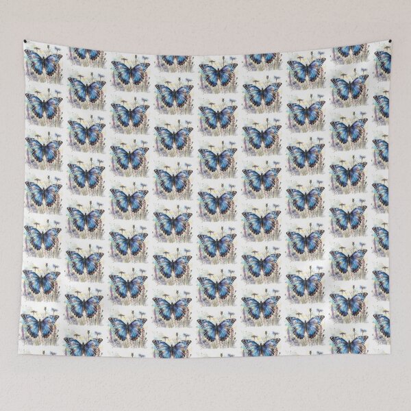 Item preview, Blue Butterfly | Elegant Nature Aesthetic Art designed and sold by Mandayartstudio.