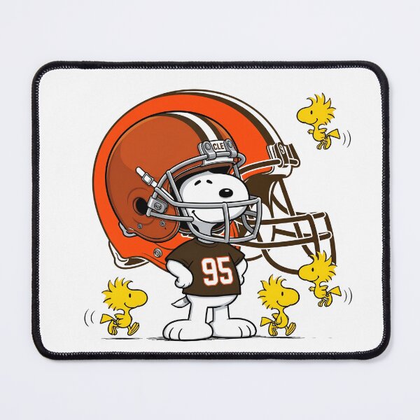 Item preview,  Snoopy And Woodstock Cleveland Browns Football Fan Game Day designed and sold by DamianRoy88.