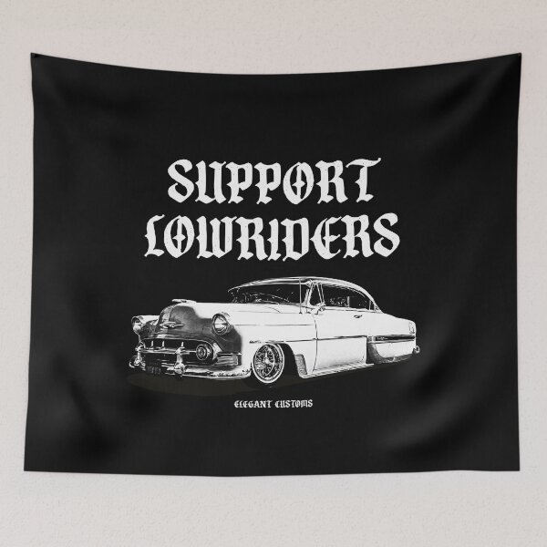 Item preview, 1953 Belair Support Lowriders with text - Lowrider, Kustom, Hot Rod, Muscle Car designed and sold by Elegant Customs.